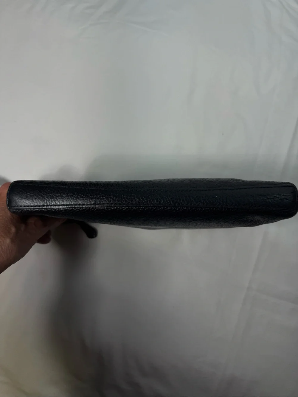 Coach Black Pebbled Leather‎ Crossbody Wristlet 25 Clutch Bag